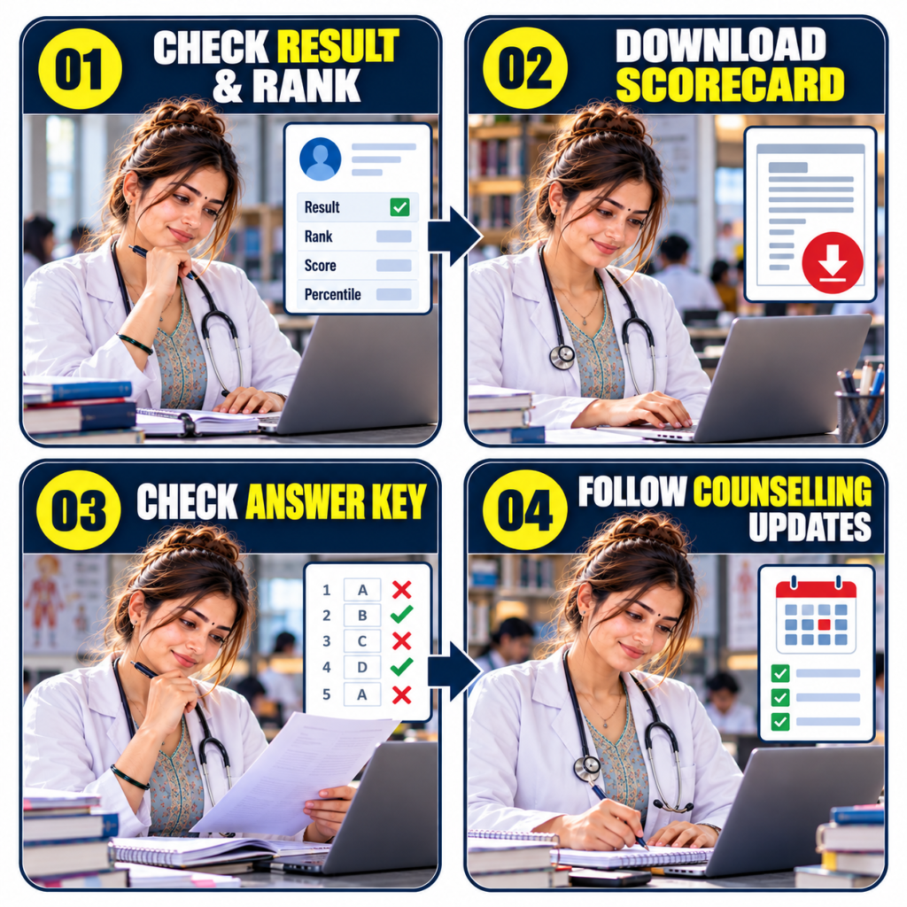 NEET PG Result 2026 scorecard answer key and counselling process