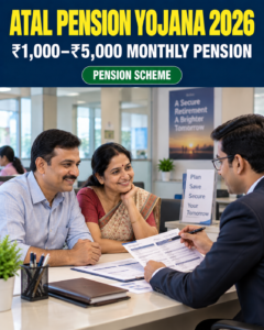 Atal Pension Yojana 2026 with ₹1000 to ₹5000 monthly pension
