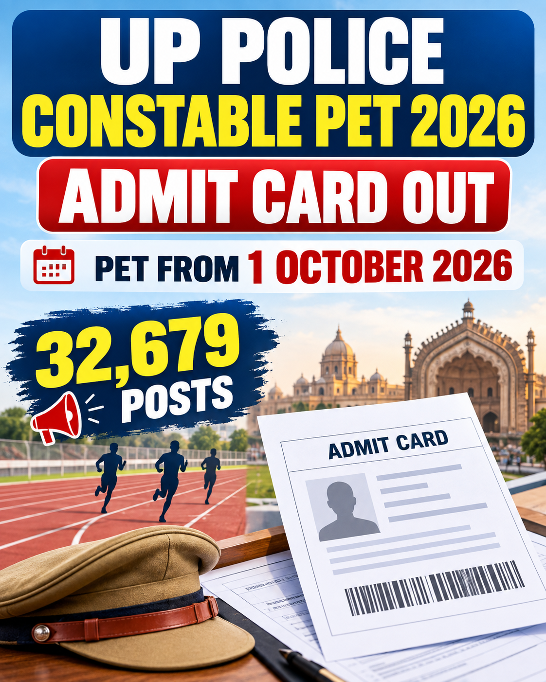 UP Police Constable PET Admit Card 2026 Out: Download Link, Schedule & PET Details