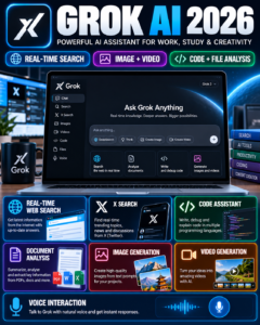 Grok AI Tool 2026 features and real-time AI assistant